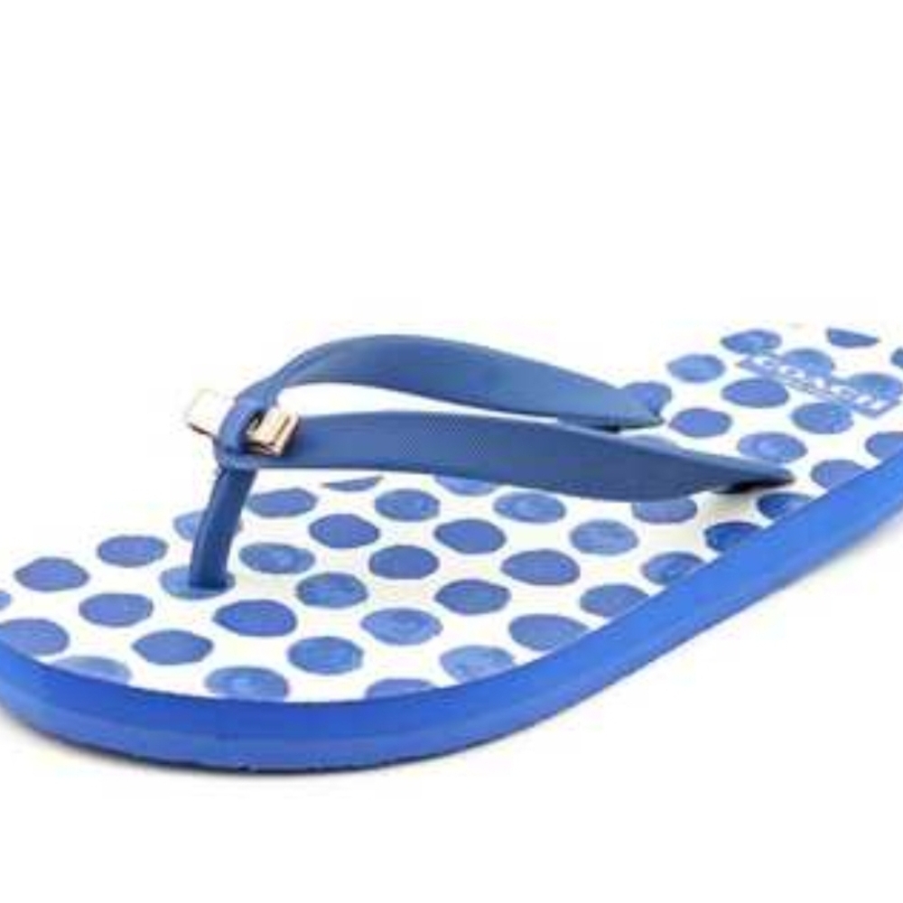 Coach Amel Flip Flop in Blue (Size 7-8 )